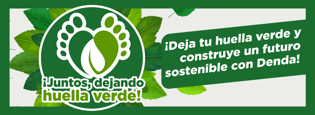 ¡Deja tu huella verde y construye un futuro sostenible con Denda!