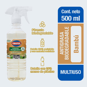 Limpiador antigrasa biodegradable 500ml - virutex