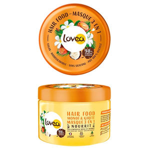 Mascara Hair-Food 3 en 1 Monoi & Karite para cabello seco y dañado